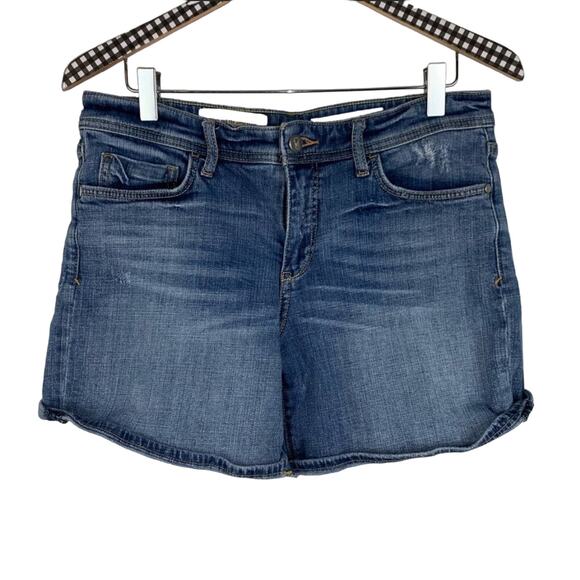 ANTHROPOLOGIE PILCRO Hyphen Relaxed Denim Jean Medium Blue Wash Shorts 27 - Picture 3 of 8